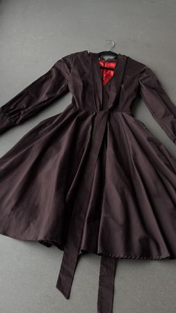 Mourjjan Dress, Long Sleeves, Brown, Size S Neu
