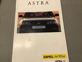 Opel Astra Verkaufsprospekt 52 Seiten August 1995