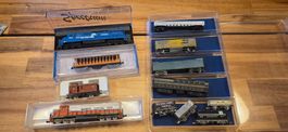 Spur N USA lokomotiven mit wagen