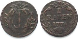 LUZERN Rappen 1774 Kupfer ss+