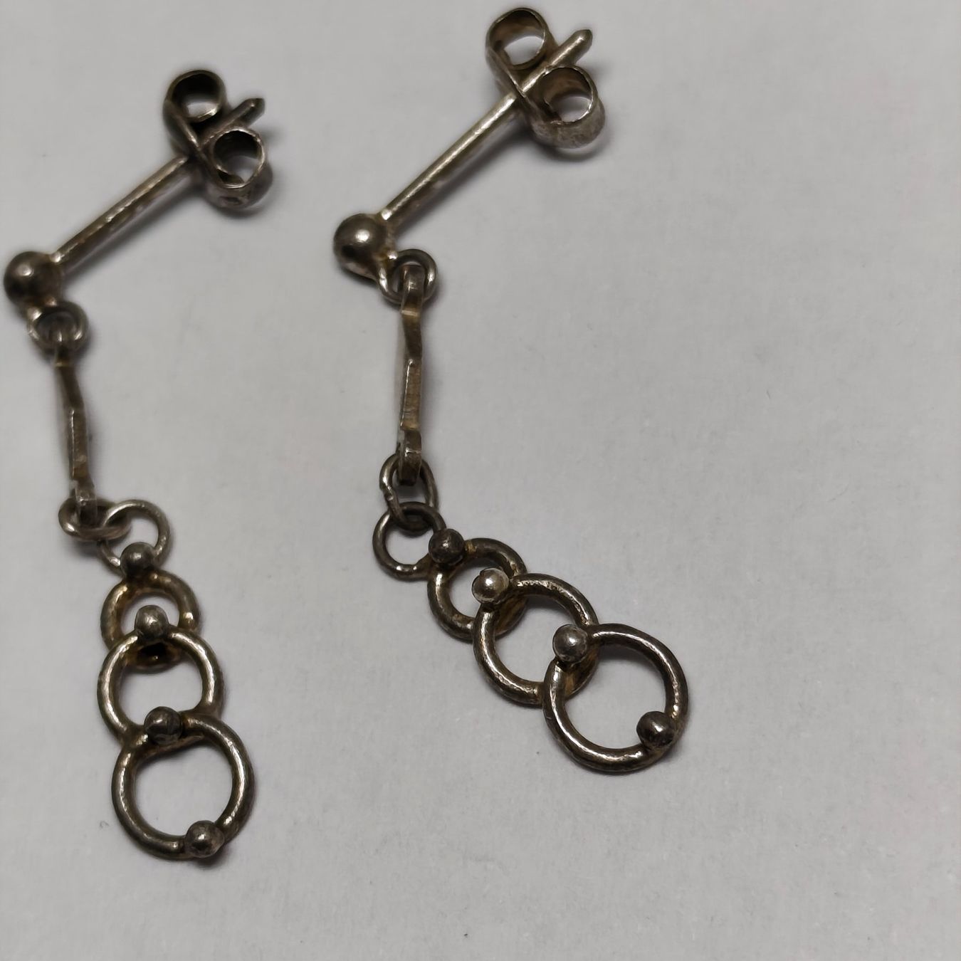 Orecchini pendenti & Orecchini a lobo: Vintage Silver silber Stud Earrings Boucles d'Oreilles #A4 – Usato da Châtelaine venduto da Tropic.Watch2 3