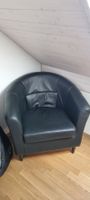 Leder Sessel schwarz, neuwertig