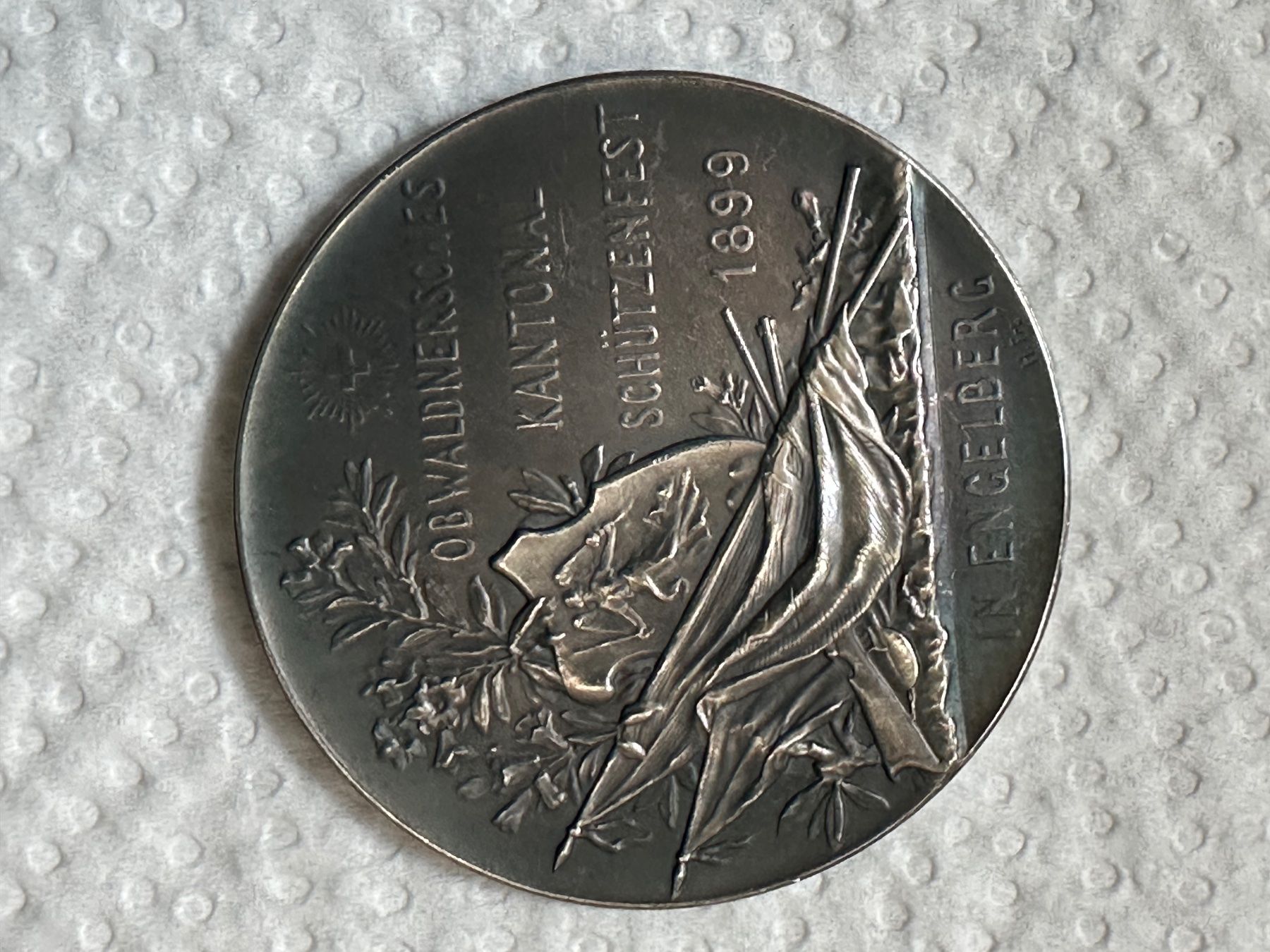 Medaglie: Schützenmedaille 1899 Engelberg – Usato da Kandergrund venduto da honey-art_and_more 7