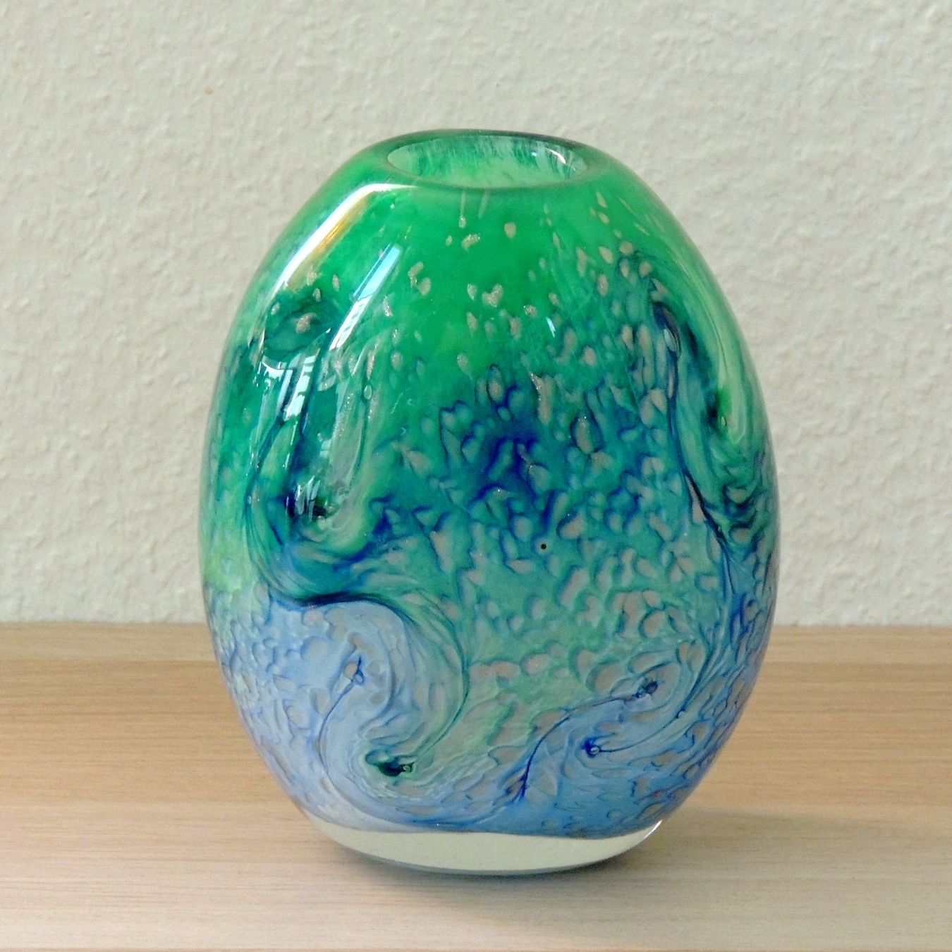 Vasen & Gefässe: Vase d'art en verre soufflé, Gabriel Milesi, Pérouges France – Gebraucht aus La Chaux-de-Fonds von Helene2300 1