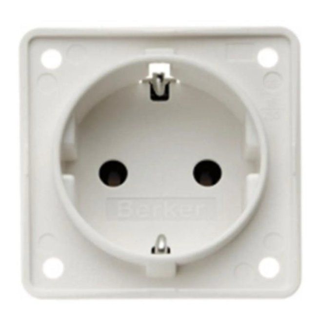 Stecker: Berker INTEGRO Einbausteckdose 230V weiss – Gebraucht aus Sonceboz-Sombeval von michael.l