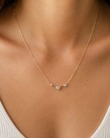 925 Sterling Silber Kette vergoldet Zirkonia Astrologie