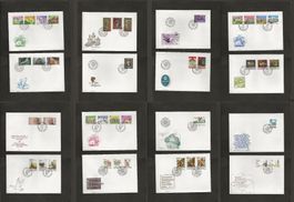 16 FDC Liechtenstein 1989 bis 1991