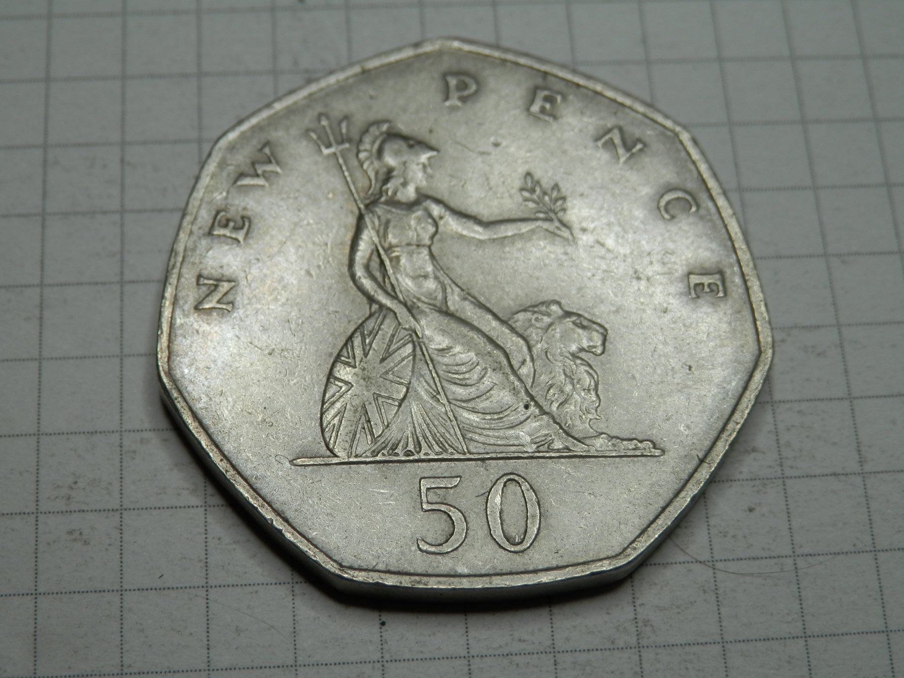 Tutti le monete: Großbritannien 50 New Pence, 1969 – Usato da Weiach venduto da weiach81