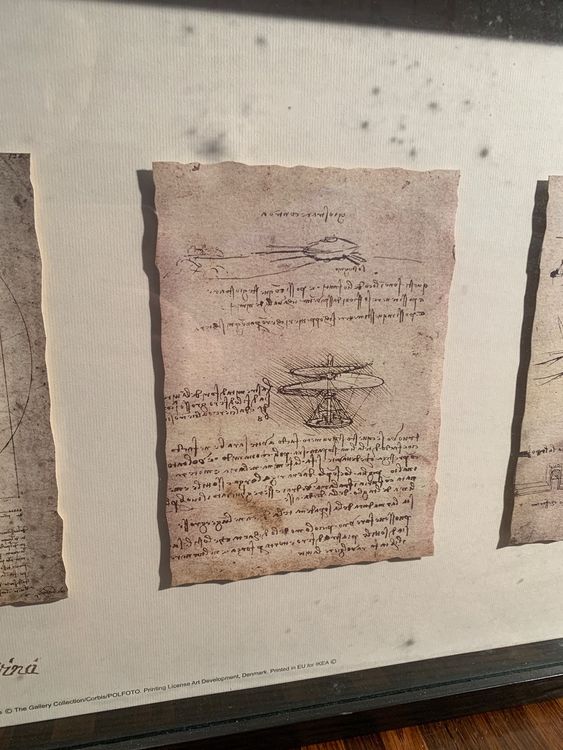 Bild, Ikea, Leonardo Da Vinci Motive, Skizzen | Kaufen auf Ricardo