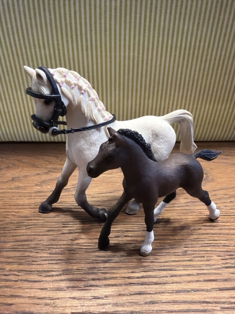 Schleich Giocattoli: Schleich Pferd mit Fohlen 4 – Usato da Auw venduto da grisu81