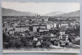 Genève - Vue générale et le Mt-Blanc