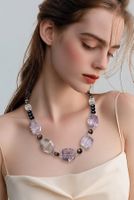 Grosse Amethyst, Bergkristall, Perlen