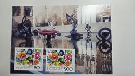 1988 FDC Maximumkarte (Photo) Combo Tinguely Vollstempel