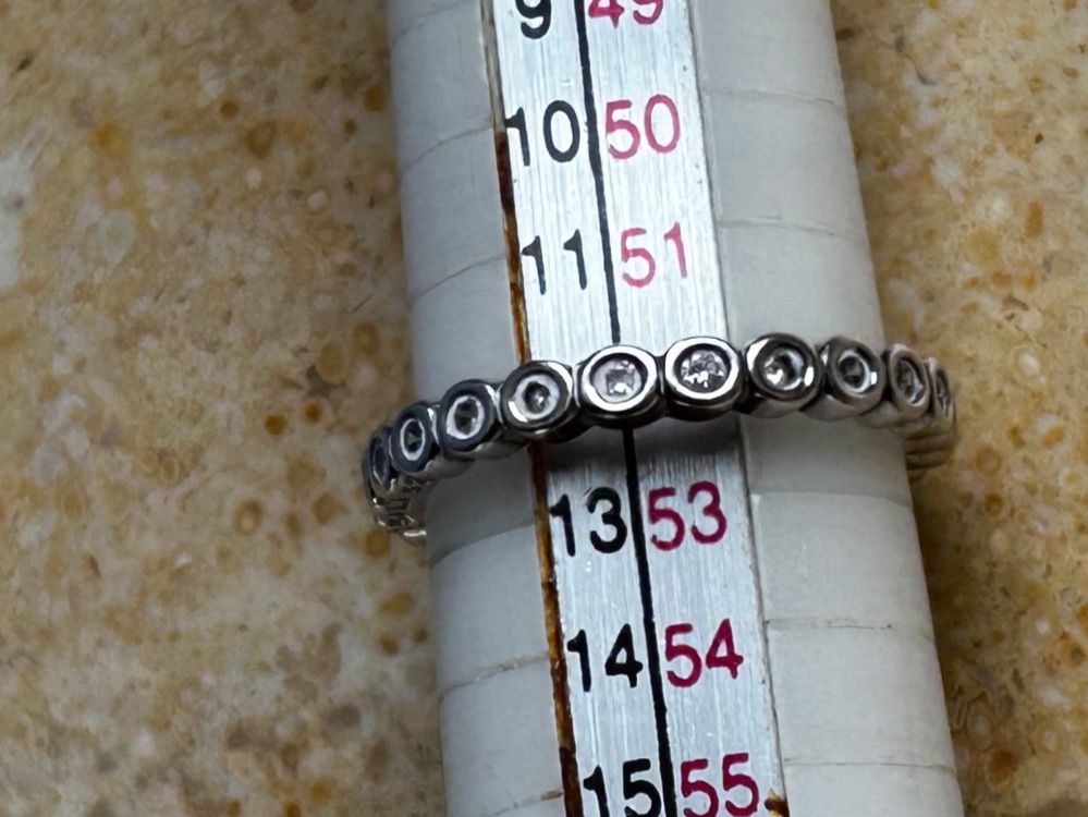 Ringe: Silberring weisser Kranz (52) – Gebraucht aus Laufen von Bellebellezza 4