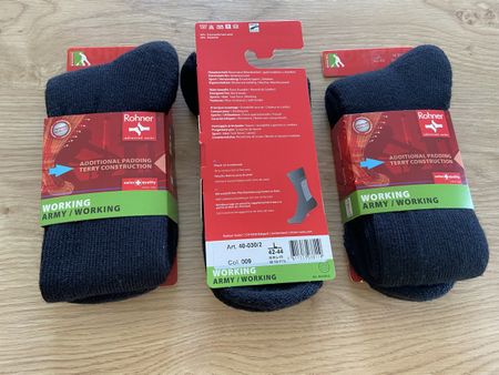 Rohner "Working Army" Socken, Gr. 42-44, Neu & Original!
