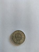 Pièce de monnaie 1 Franc Suisse Helvetia 1967 argent
