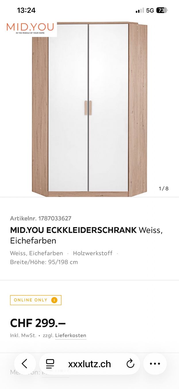 Armadi: Eck-Kleiderschrank – Usato da Bolken venduto da mcleos 7