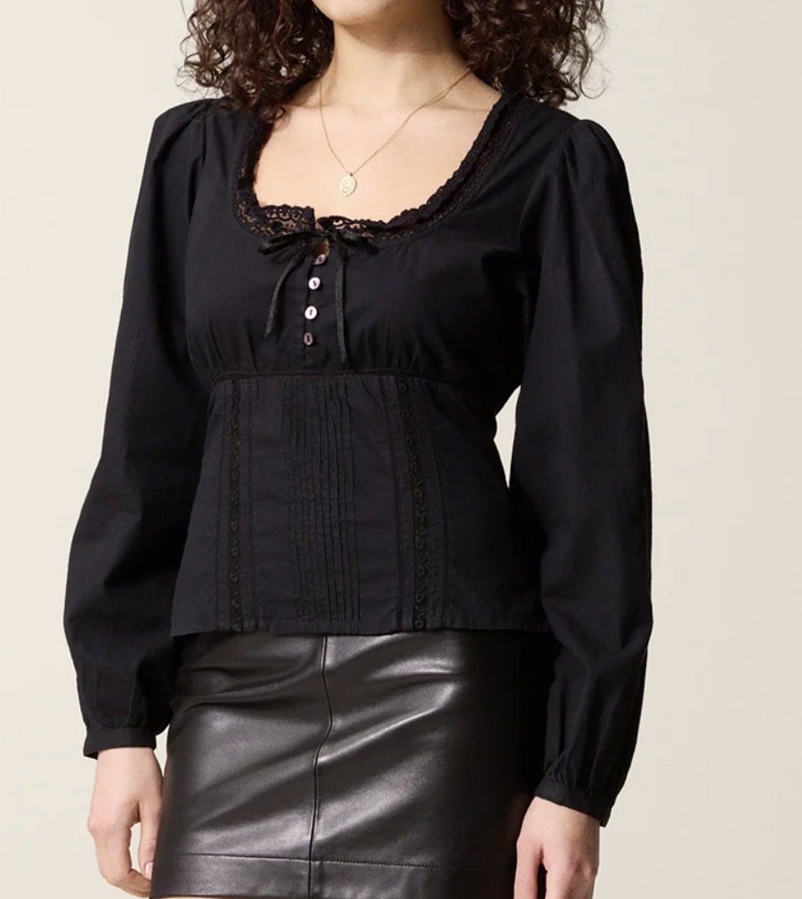 Rouje Camicette: Bluse Rouje Modell Annette schwarz – Nuovo (secondo la descrizione) da Winterthur venduto da ana_z7yd