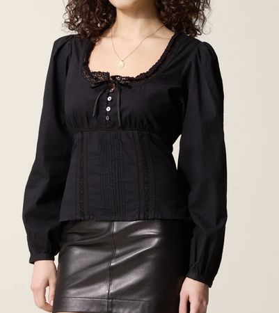 Bluse Rouje Modell Annette schwarz