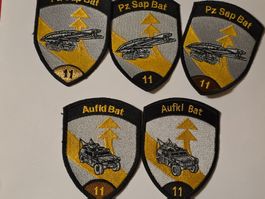 Panzer Abzeichen 5x Badges divers neu Tenue A