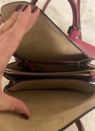MCM Handtasche Leder rot Damen guter Zustand