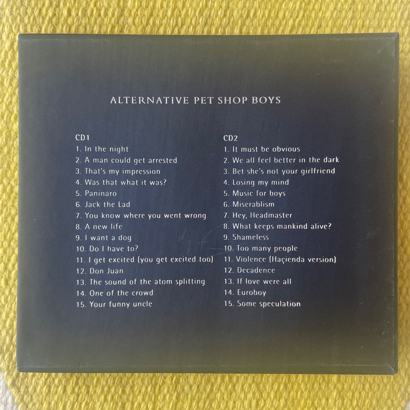 CDs: PET SHOP BOYS-2CD ALTERNATIVE – D'occasion à Rorschacherberg par CD-Roli 1