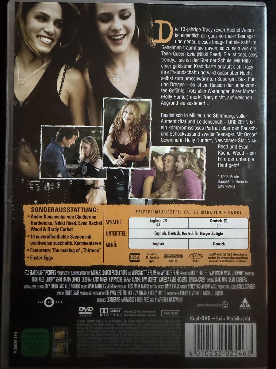 Tous les DVDs: Dreizehn" FSK 16 mit Extras guter Zustand – D'occasion à Lausen par EisAmStiel94 1