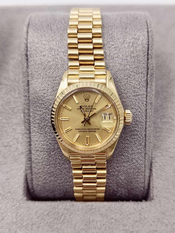 Rolex Orologi: ROLEX OYSTER PERPETUAL DATEJUST IN 18K GELBGOLD, 26MM – Usato da Luzern venduto da EdiGem 1
