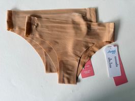 SLOGGI, Tanga ZERO FEEL, Grösse XS, 2 Stück in Hellbraun