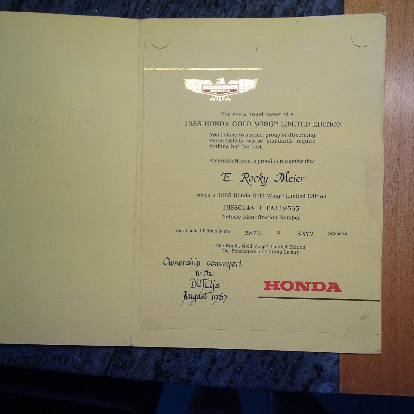 Route: Goldwing 1200 Jg 1985 – D'occasion à Büetigen par Djtomekk1 6
