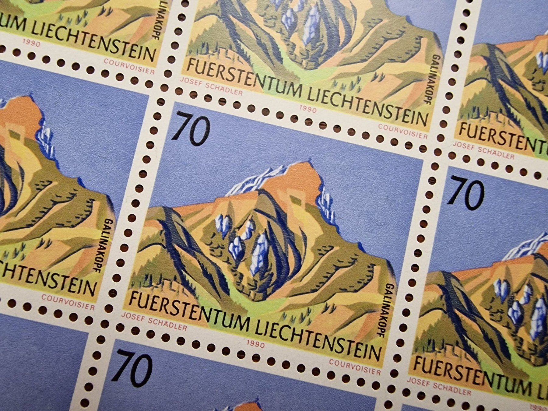 Tutti i francobolli: FL 1990 Serie Bogen "Berge -II" postfrisch – Nuovo (secondo la descrizione) da Aesch LU venduto da briefmarken.uray 7