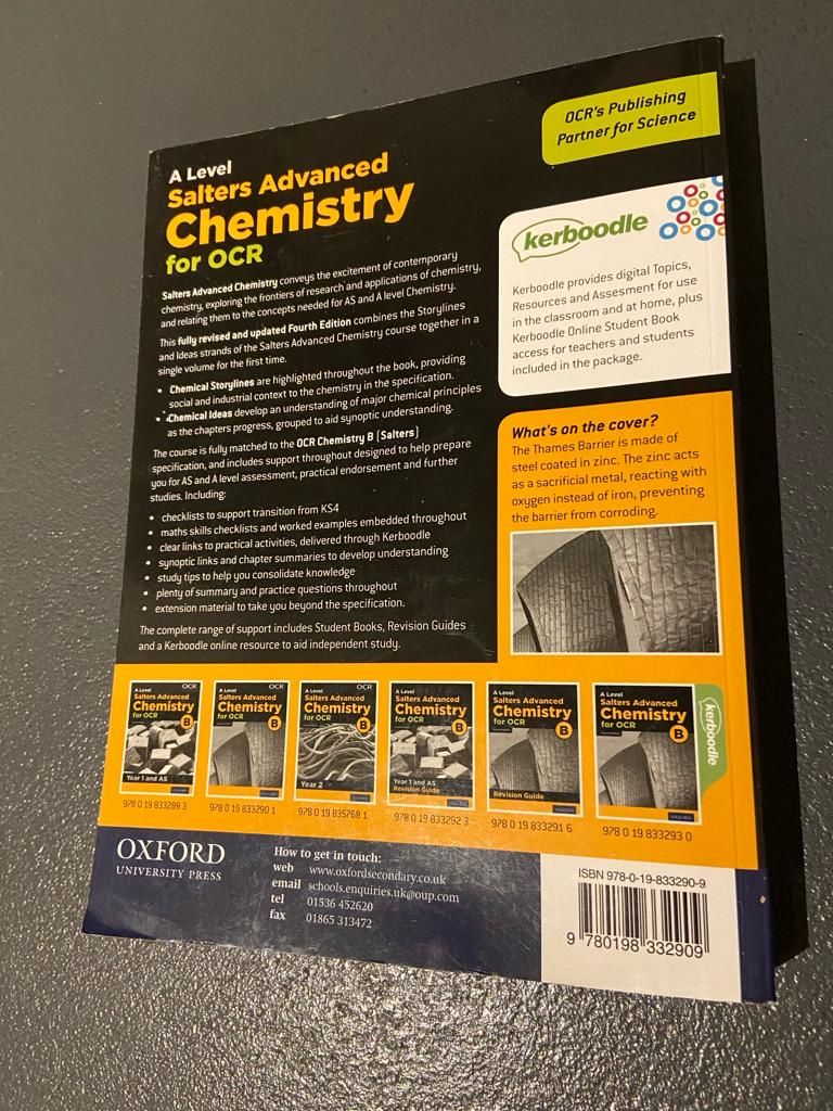 Libri: Salters Advanced Chemistry – Nuovo (secondo la descrizione) da Neuendorf venduto da Kiwiliblue 1