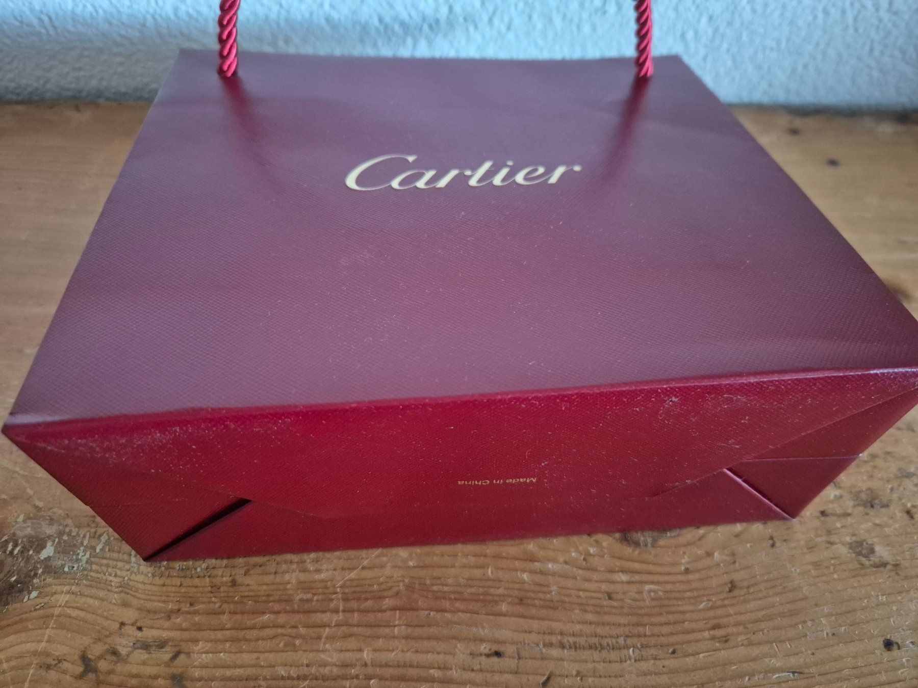 Cartier Borse: Papiertasche Cartier rot 18 x 20 cm Einkaufstüte – Usato da Würenlos venduto da Toolia 1