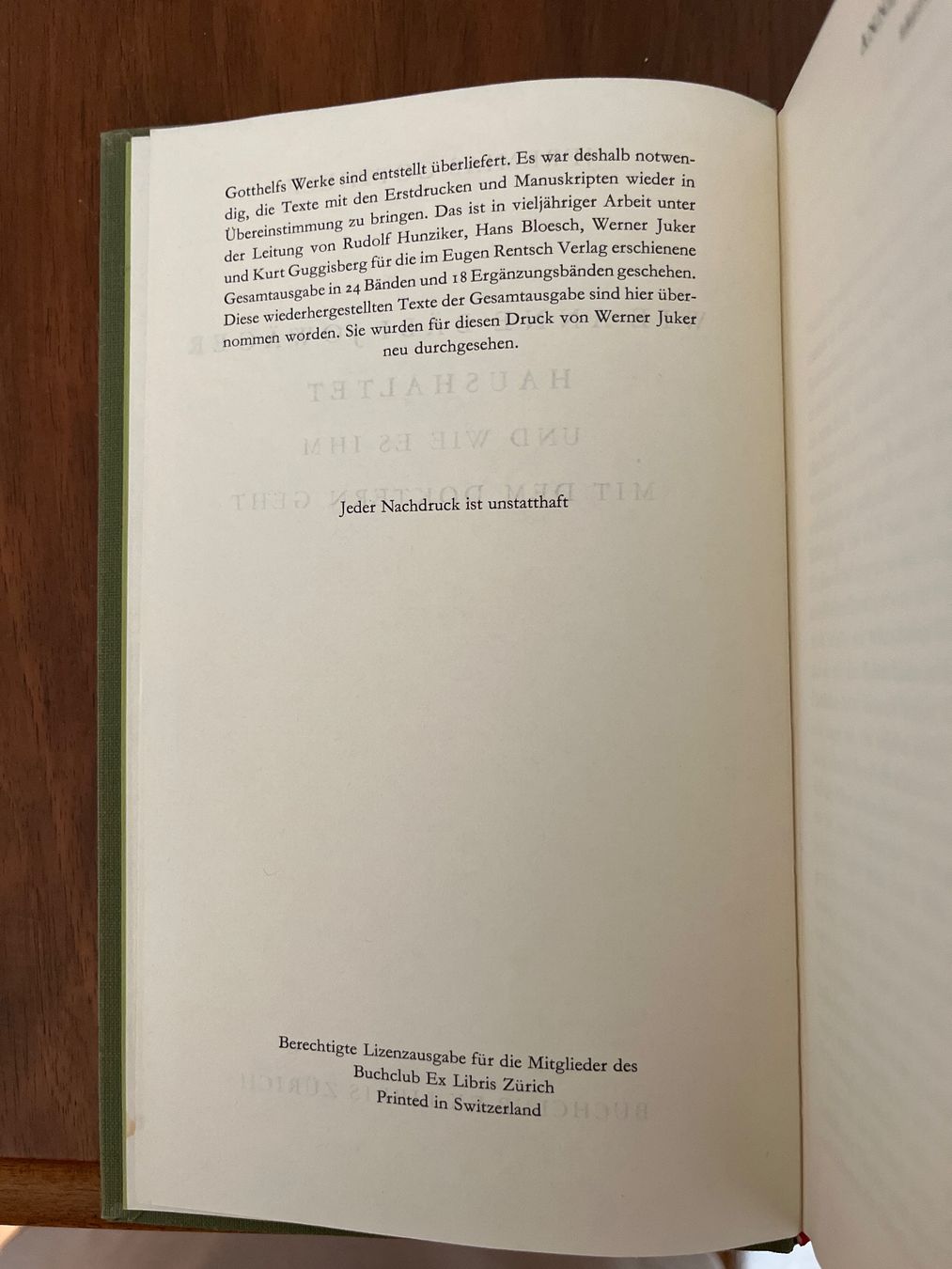 Livres: Bücherreihe von J.Gotthelf – D'occasion à Dussnang par jacabi1 2