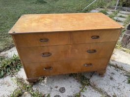 Kommode Holz hell mit Schubladen, gebrauchter Zustand