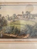 Lithografie Rümligen, J.F.Wagner, um 1840, handkoloriert