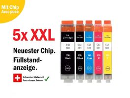 PGI-580 / CLI-581 - XXL Drucker-Patronen kompat. Canon (5x)