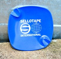 VINTAGE Sellotape International ORNAMIN Aschenbecher blau