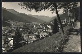 Davos, Blick auf den Ort vom Wanderweg a