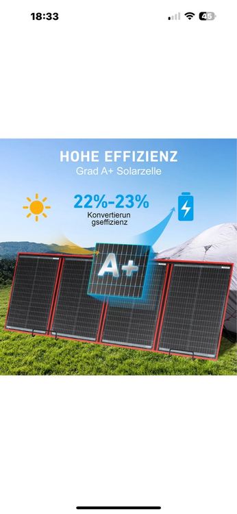 Dispositivi a energia solare: Faltbares Solarpanel, ideal fürs Camping! Neuwertig! – Nuovo e nell'imballaggio originale da Basel venduto da saly06 3