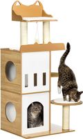 PawHut Kratzbaum Weiß+Holz