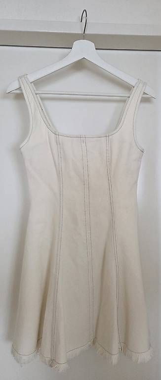 Vestiti: Jeans-Kleid in weiss – Nuovo e nell'imballaggio originale da Basel venduto da GlimmerAnne 1