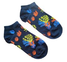 Sneaker-Socken Koralle / Wasserpflanzen