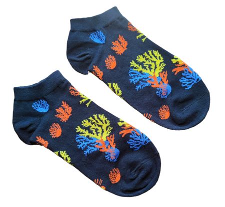 Sneaker-Socken Koralle / Wasserpflanzen