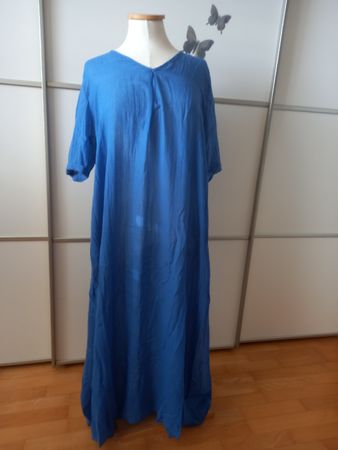 Kleid blau Grösse L Leinen neuwertig