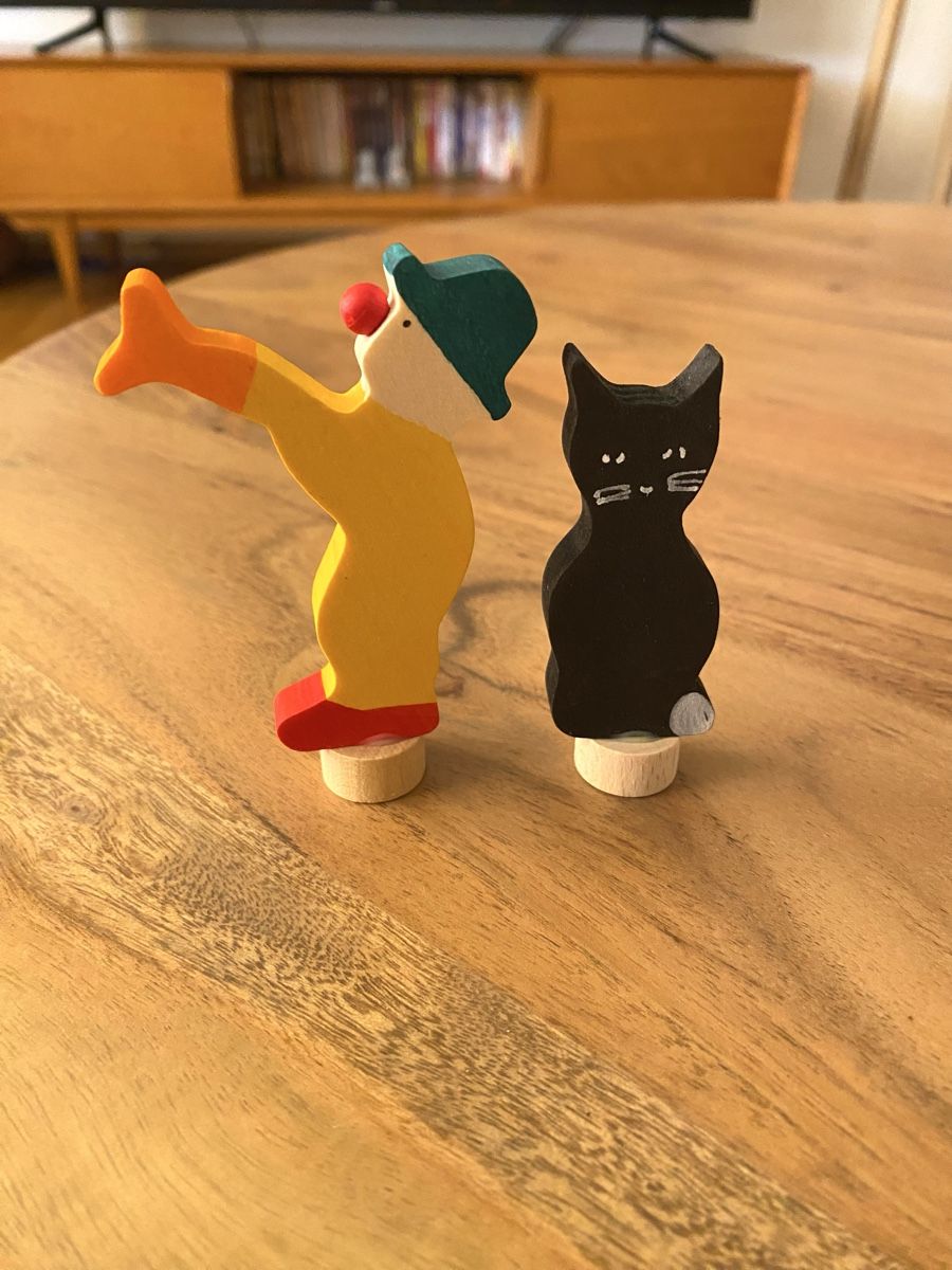 Figuren: Stecker Clown + Katze Grimms Geburtstagsring – Gebraucht aus Muttenz von Bugijeta
