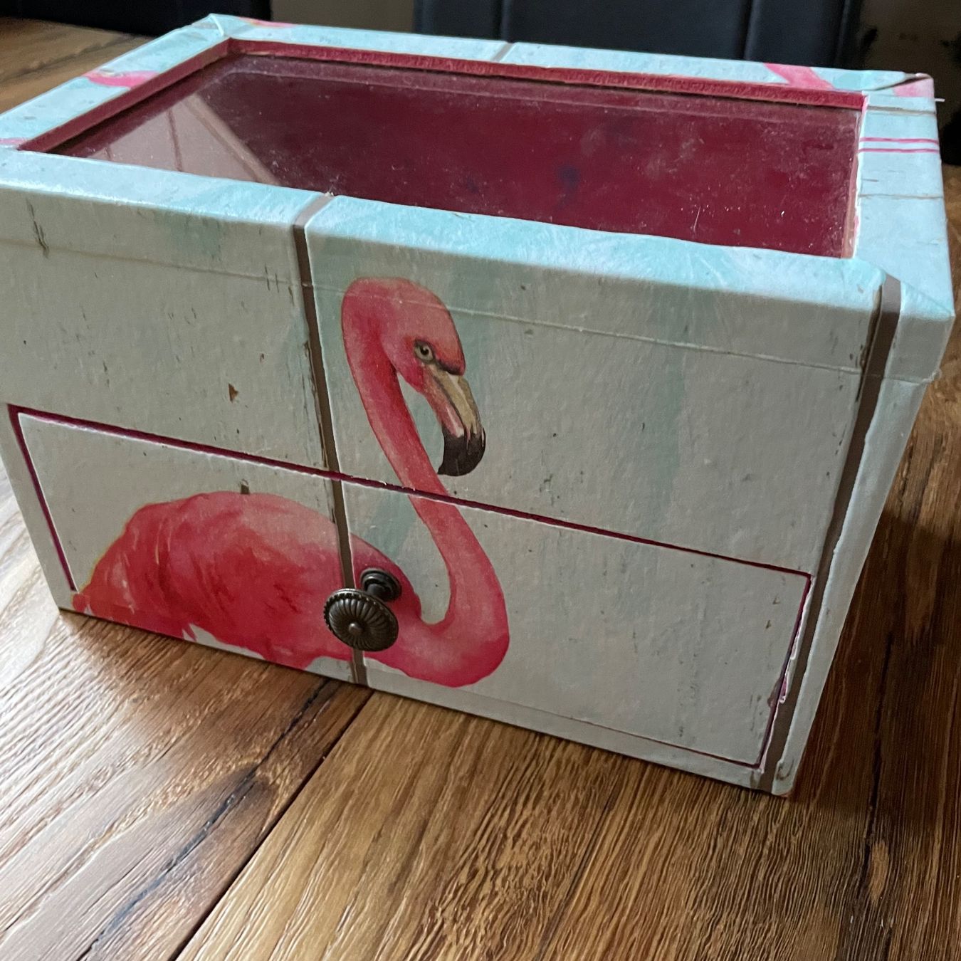 Tutte le decorazioni: Süsse Flamingokiste mit Deckel und Schublade – Usato da Turbenthal venduto da fuhrer3 3