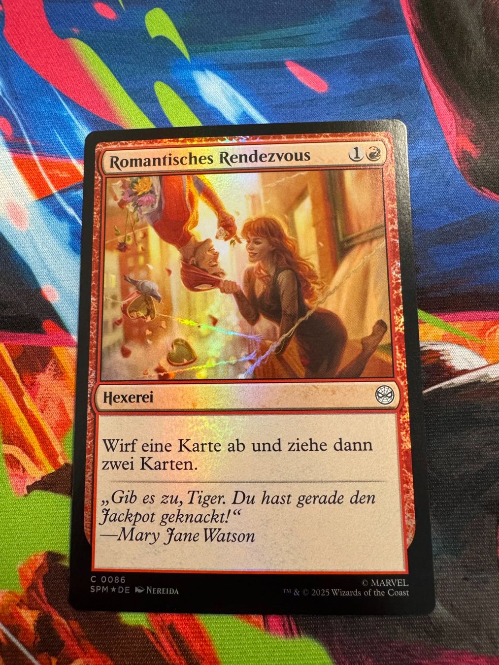 Magic The Gathering Carte collezionabili: Romantisches Rendezvous - Foil - Marvel's Spider-Man - Magic – Nuovo (secondo la descrizione) da Bülach venduto da Pfrenzel