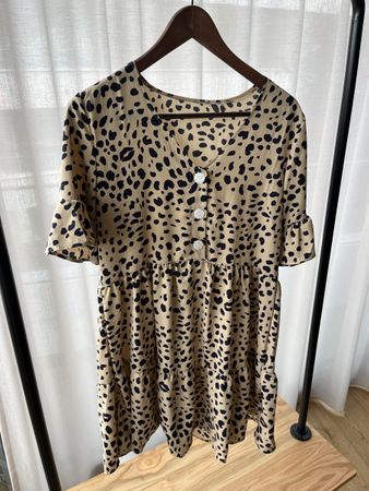 Sommerkleid Leo-Print Gr. S