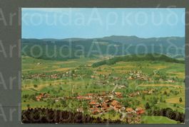 AK color Hittnau ZH Flugaufnahme ≈ 1970 